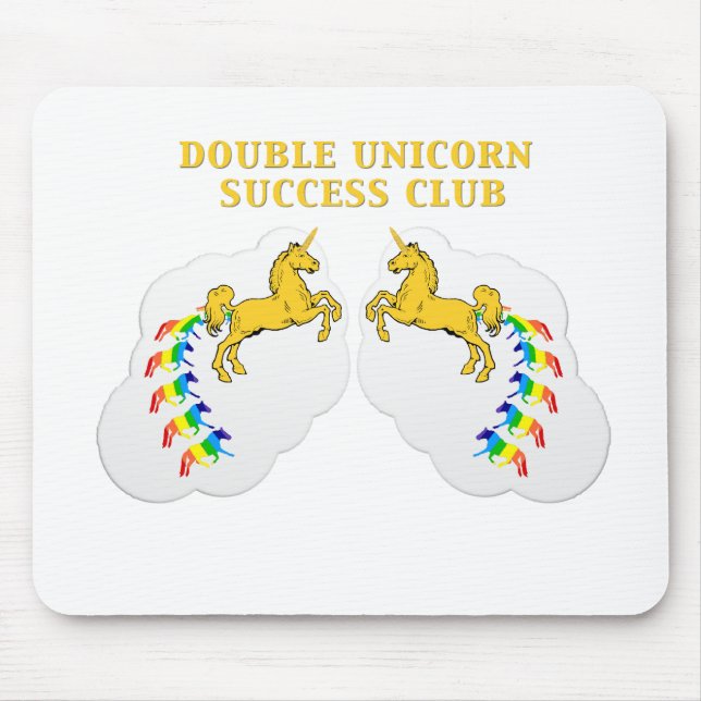 Double Unicorn Success Club Mouse Mat (Front)