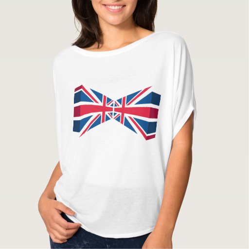 Image of Double Union Jack, British flag in 3D T-shirt