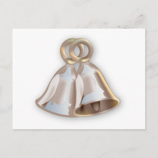 Double Wedding Bells Wedding Save The Date Card