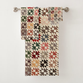 Double X quilt Bath Towel Set