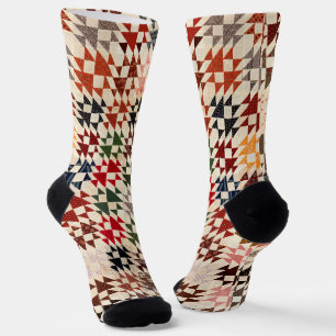 Double X quilt Socks