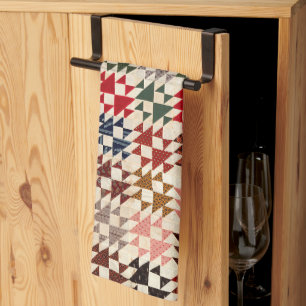 Double X quilt Tea Towel