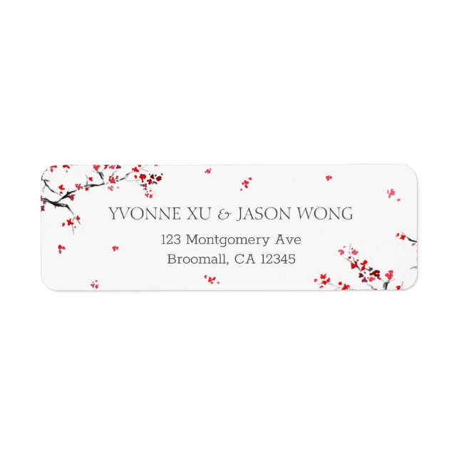 Double Xi Chinese Red Elegant Return  (Front)