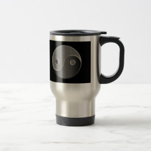 Double Yin Yang Aluminium Travel Mug