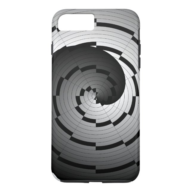 Double Yin Yang Spiral by Kenneth Yoncich Case-Mate iPhone Case (Back)