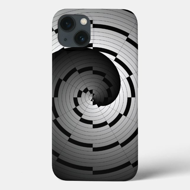 Double Yin Yang Spiral by Kenneth Yoncich Case-Mate iPhone Case (Back)