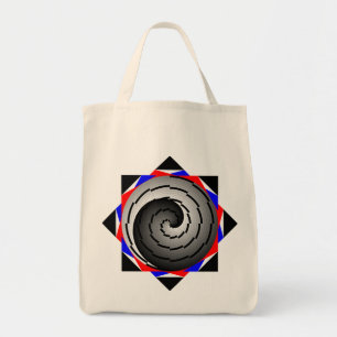 Double Yin Yang Spiral by Kenneth Yoncich Tote Bag