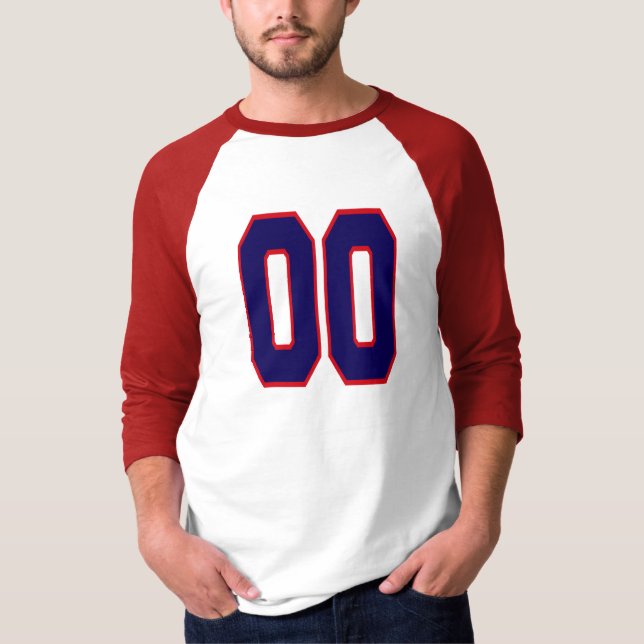 DOUBLE ZERO BLUE & RED T-Shirt (Front)