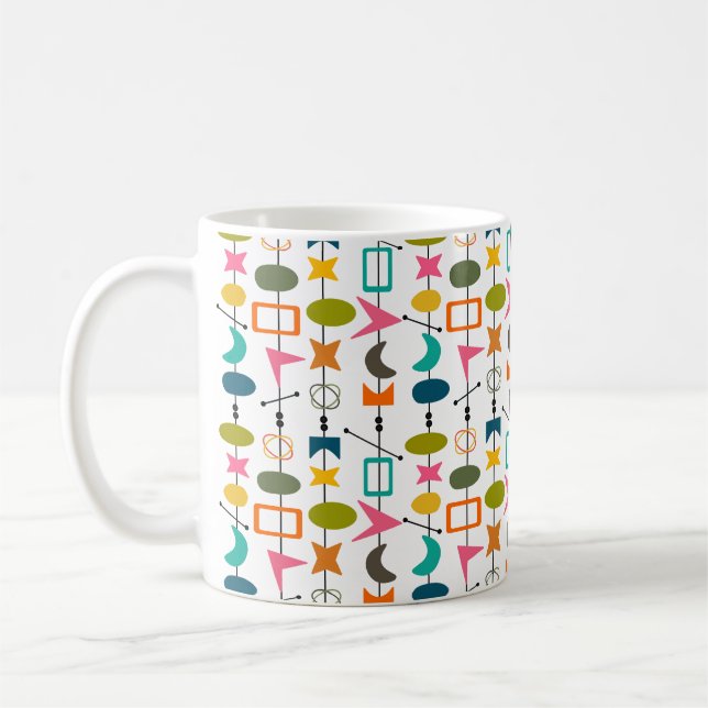 Doubled Mid-Century Modern Skewers  Coffee Mug (Left)