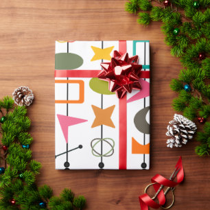 Doubled Mid-Century Modern Skewers Wrapping Paper