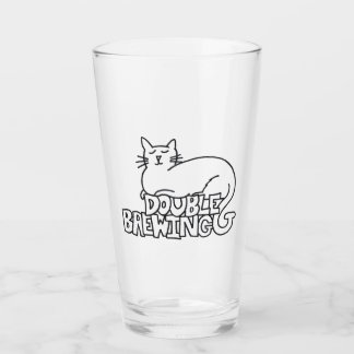 DoubleG Brewing Outline Cat Pint Glass