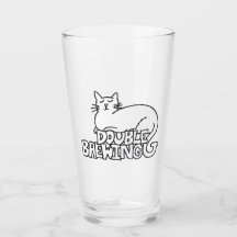 DoubleG Brewing White Cat Pint Glass!