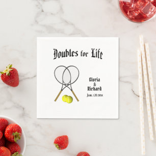 Doubles for  Life Tennis Napkin