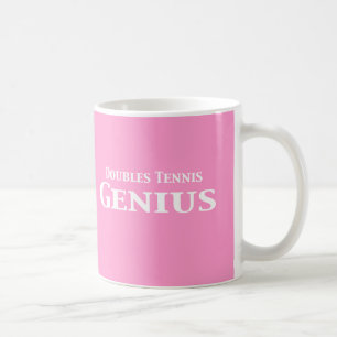 Doubles Tennis Genius Gifts Coffee Mug