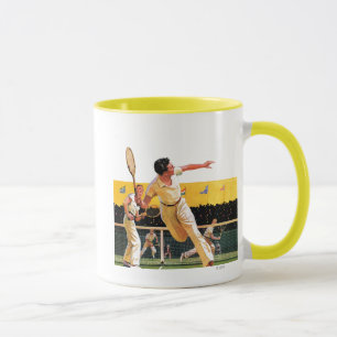 Doubles Tennis Match Mug