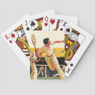 Doubles Tennis Match Playing Cards