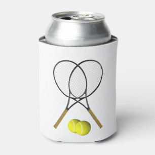 Doubles Tennis Sport Theme Can Cooler