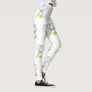 Doubles Tennis Sport Theme Leggings