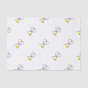 Doubles Tennis Sport Theme Tissue Paper