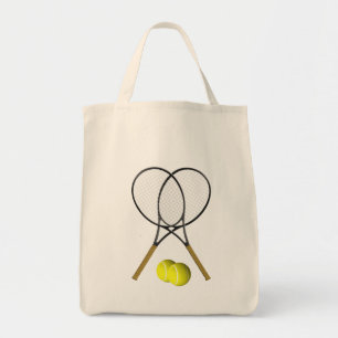 Doubles Tennis Sport Theme Tote Bag