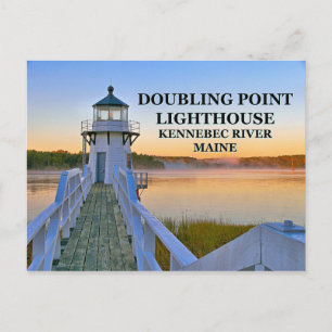 Doubling Point Lighthouse, Maine Postcard