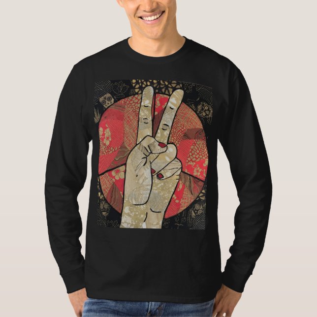 Doubling Up for Peace T-SHirt (Front)