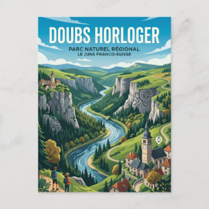 Doubs Horloger Regional Natural Park France Postcard