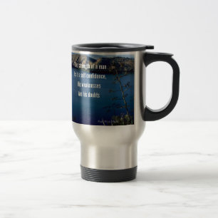 Doubt and self confidence travel mug