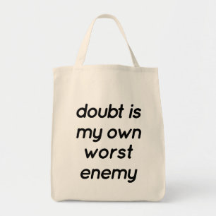 Doubt Grocery Tote Bag