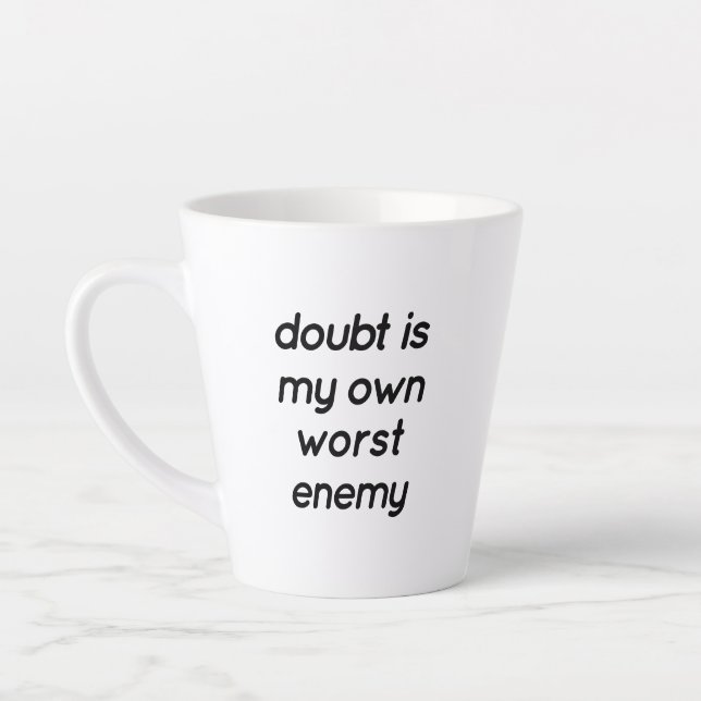 Doubt Latte Mug (Left)