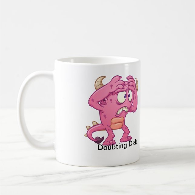 Doubting Deb Coffee Mug (Left)
