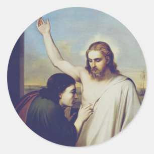 Doubting Saint Thomas Apostle of Honest Faith Classic Round Sticker
