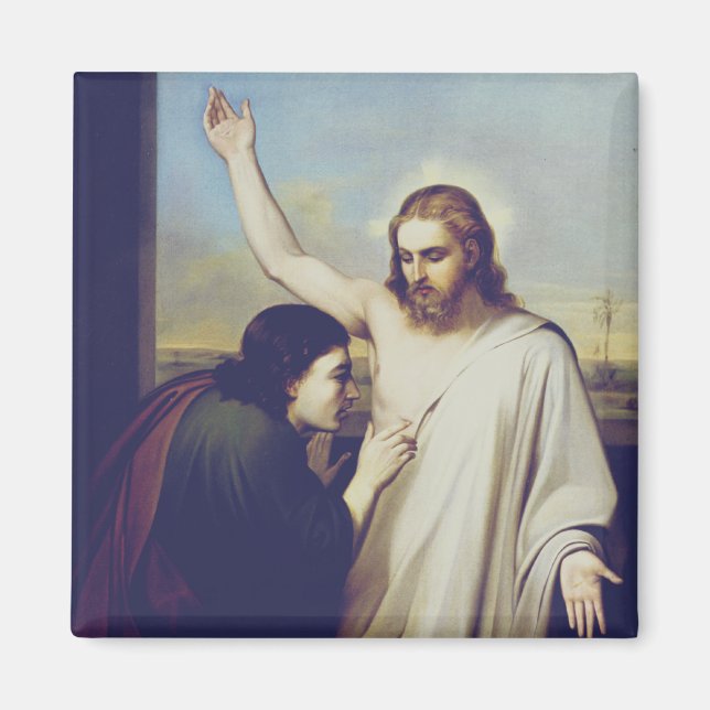 Doubting Saint Thomas Apostle of Honest Faith Magnet (Front)