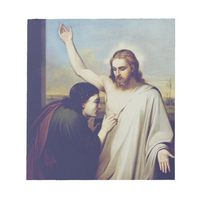 Doubting Saint Thomas Apostle of Honest Faith Notepad (Front)