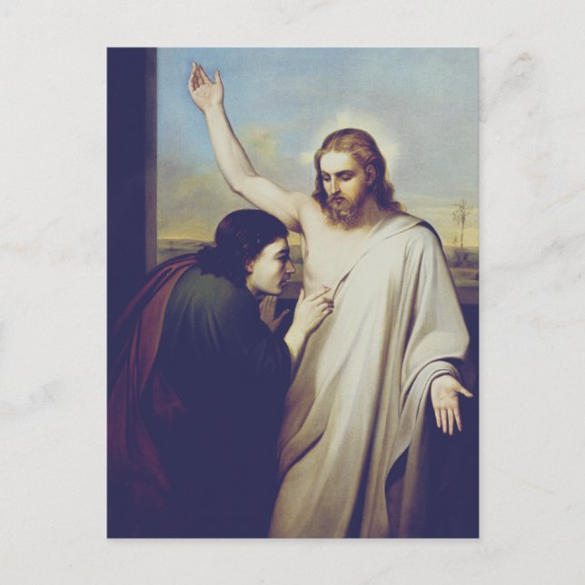 Doubting Saint Thomas Apostle of Honest Faith Postcard (Front)