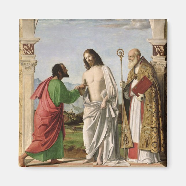 Doubting Thomas with St. Magnus, c.1504-05 Magnet (Front)