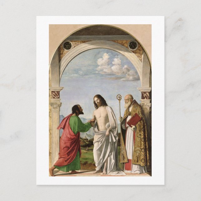 Doubting Thomas with St. Magnus, c.1504-05 Postcard (Front)