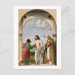 Doubting Thomas with St. Magnus, c.1504-05 Postcard
