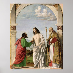 Doubting Thomas with St. Magnus, c.1504-05 Poster