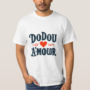Doudou D’Amour – Heartfelt French-Inspired Design T-Shirt
