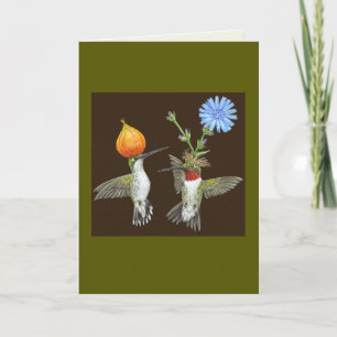 Doug and Cheryl hummingbird card