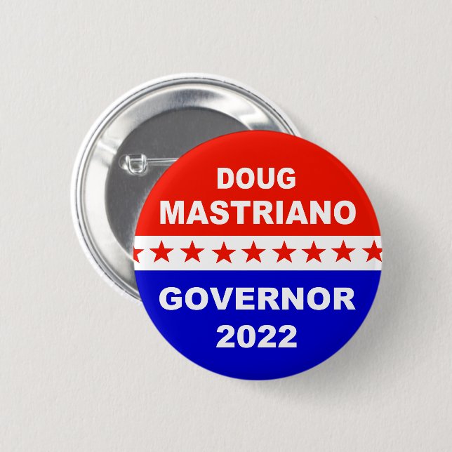 Doug Mastriano Governor Pennsylvania 6 Cm Round Badge (Front & Back)