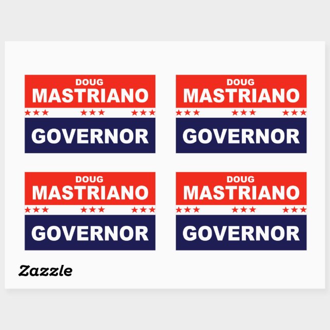 Doug Mastriano Governor Pennsylvania Rectangular Sticker (Sheet)