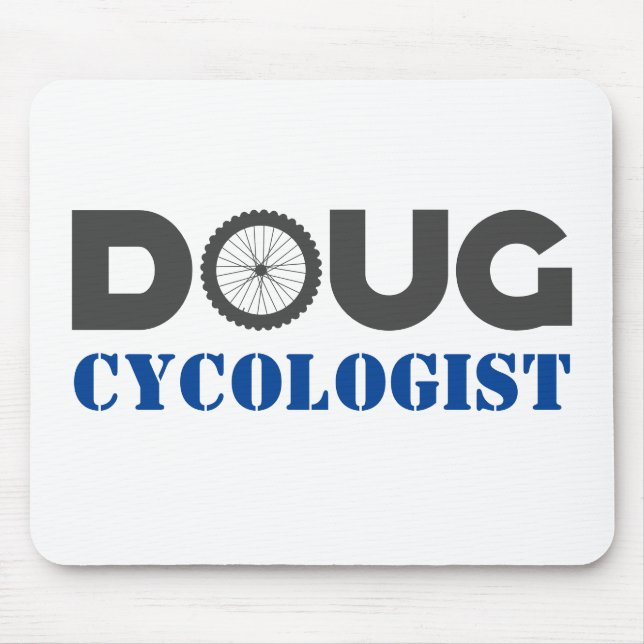 Doug Mountain Biker Mouse Pad (Front)
