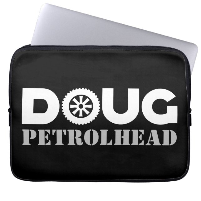 Doug Petrol Head Laptop Sleeve (Front)