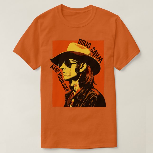 Doug Sahm Retro Original Fan Artwork T-Shirt (Design Front)