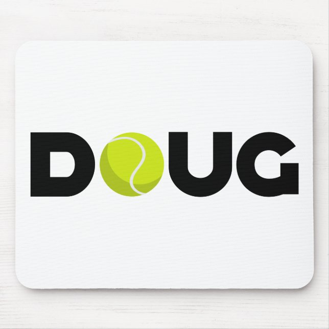 Doug Tennis Mouse Mat (Front)