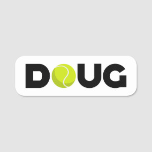 Doug Tennis Name Tag