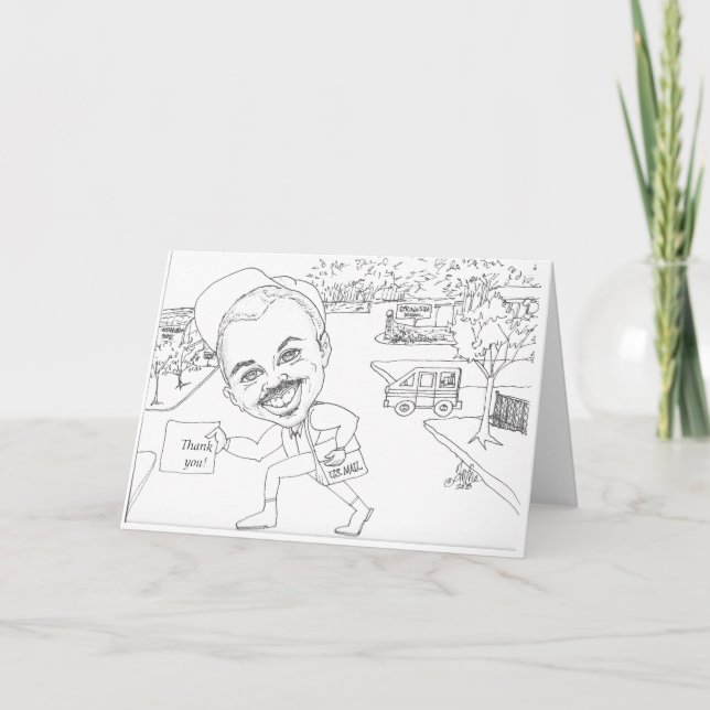 Doug the mail man says Thank you! Holiday Card (Front)