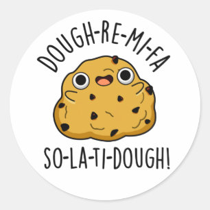 Dough-Re-Mi Funny Music Dough Pun  Classic Round Sticker